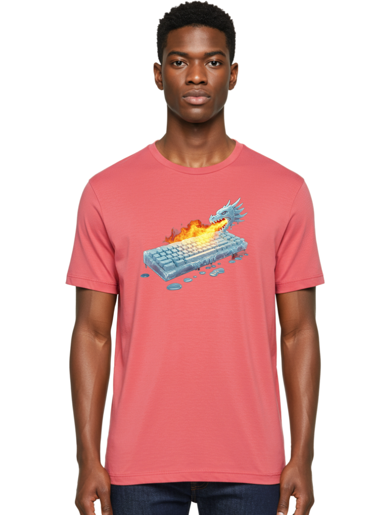 Frozen-Keyboard-Dragon Men'S Graphic Tee, 100% Cotton, Comfortable Casual Summer Wear, Machine Washable, Vintage Camera, Old Camera, Antique Camera, Black Camera, Classic Photography, Photography Equipment, Nostalgic Device, Film Camera, Baf849