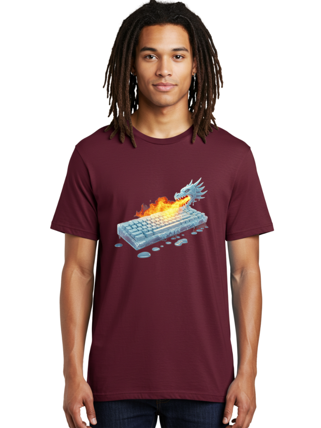 Frozen-Keyboard-Dragon Men'S Graphic Tee, 100% Cotton, Comfortable Casual Summer Wear, Machine Washable, Vintage Camera, Old Camera, Antique Camera, Black Camera, Classic Photography, Photography Equipment, Nostalgic Device, Film Camera, Baf849