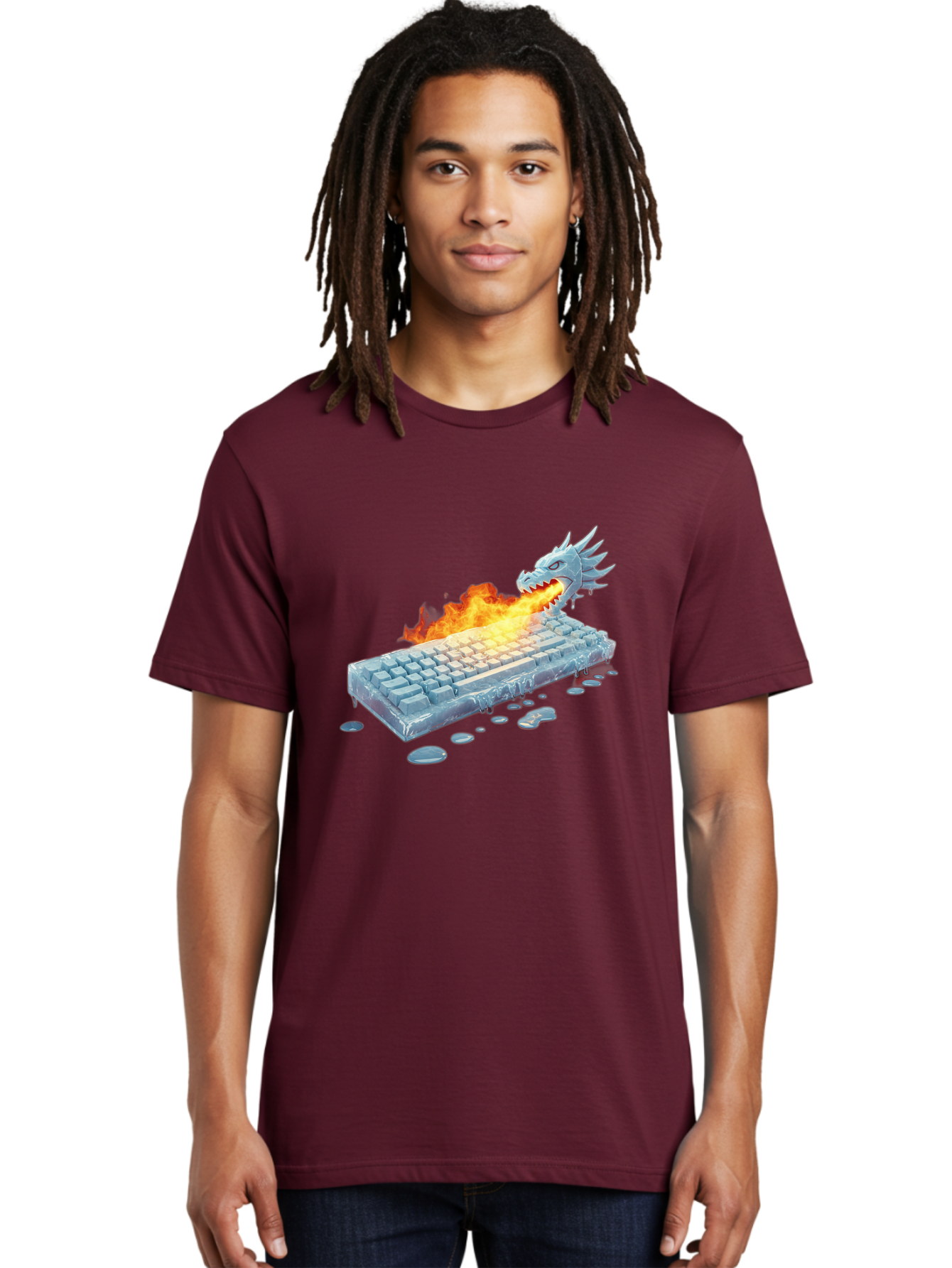 Frozen-Keyboard-Dragon Men'S Graphic Tee, 100% Cotton, Comfortable Casual Summer Wear, Machine Washable, Vintage Camera, Old Camera, Antique Camera, Black Camera, Classic Photography, Photography Equipment, Nostalgic Device, Film Camera, Baf849