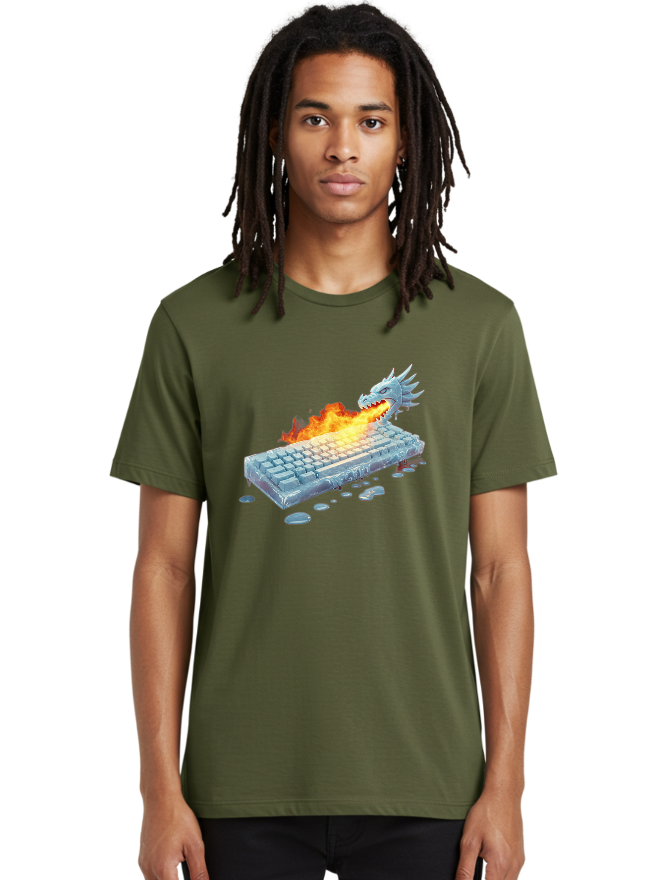 Frozen-Keyboard-Dragon Men'S Graphic Tee, 100% Cotton, Comfortable Casual Summer Wear, Machine Washable, Vintage Camera, Old Camera, Antique Camera, Black Camera, Classic Photography, Photography Equipment, Nostalgic Device, Film Camera, Baf849