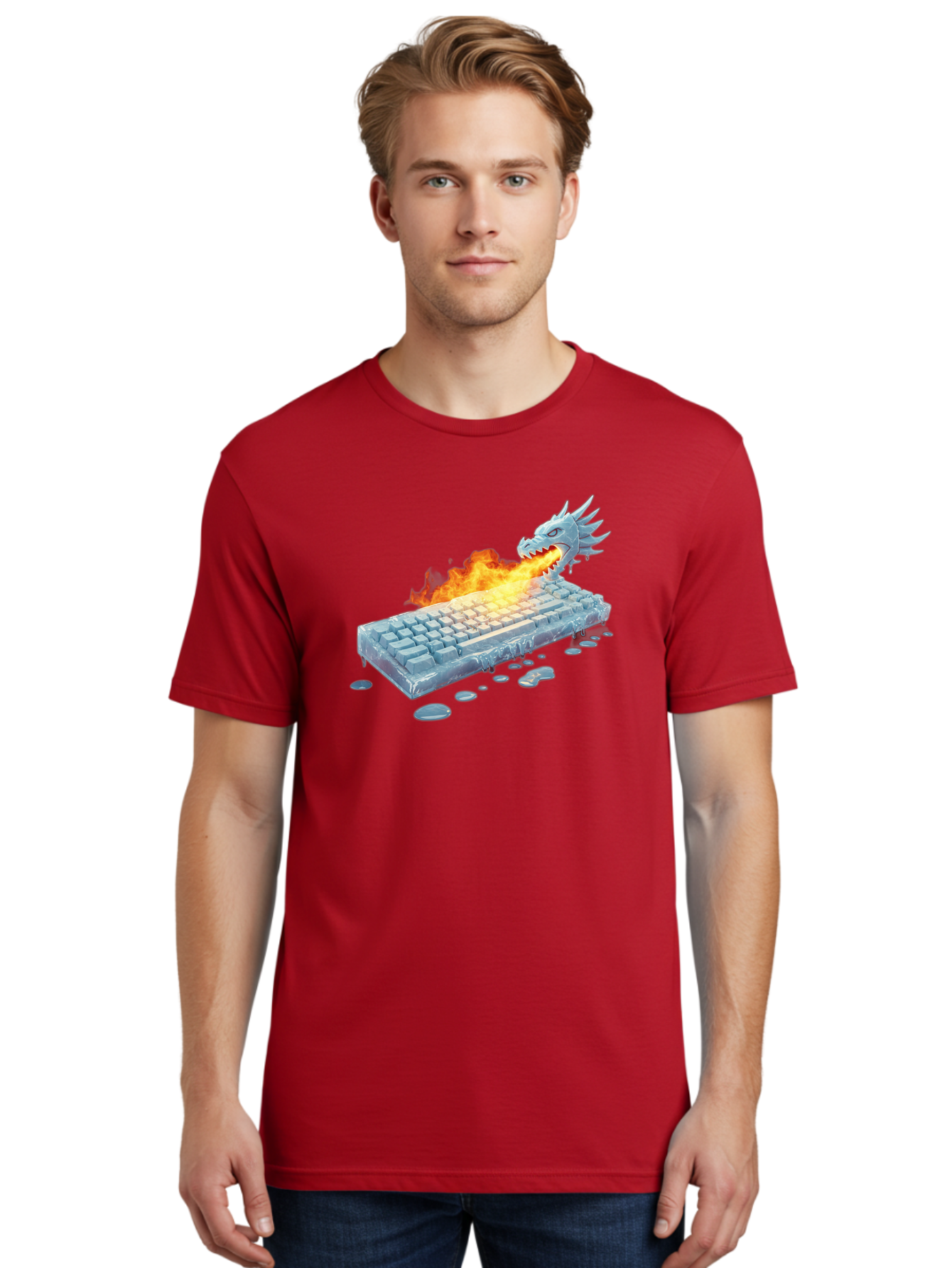 Frozen-Keyboard-Dragon Men'S Graphic Tee, 100% Cotton, Comfortable Casual Summer Wear, Machine Washable, Vintage Camera, Old Camera, Antique Camera, Black Camera, Classic Photography, Photography Equipment, Nostalgic Device, Film Camera, Baf849