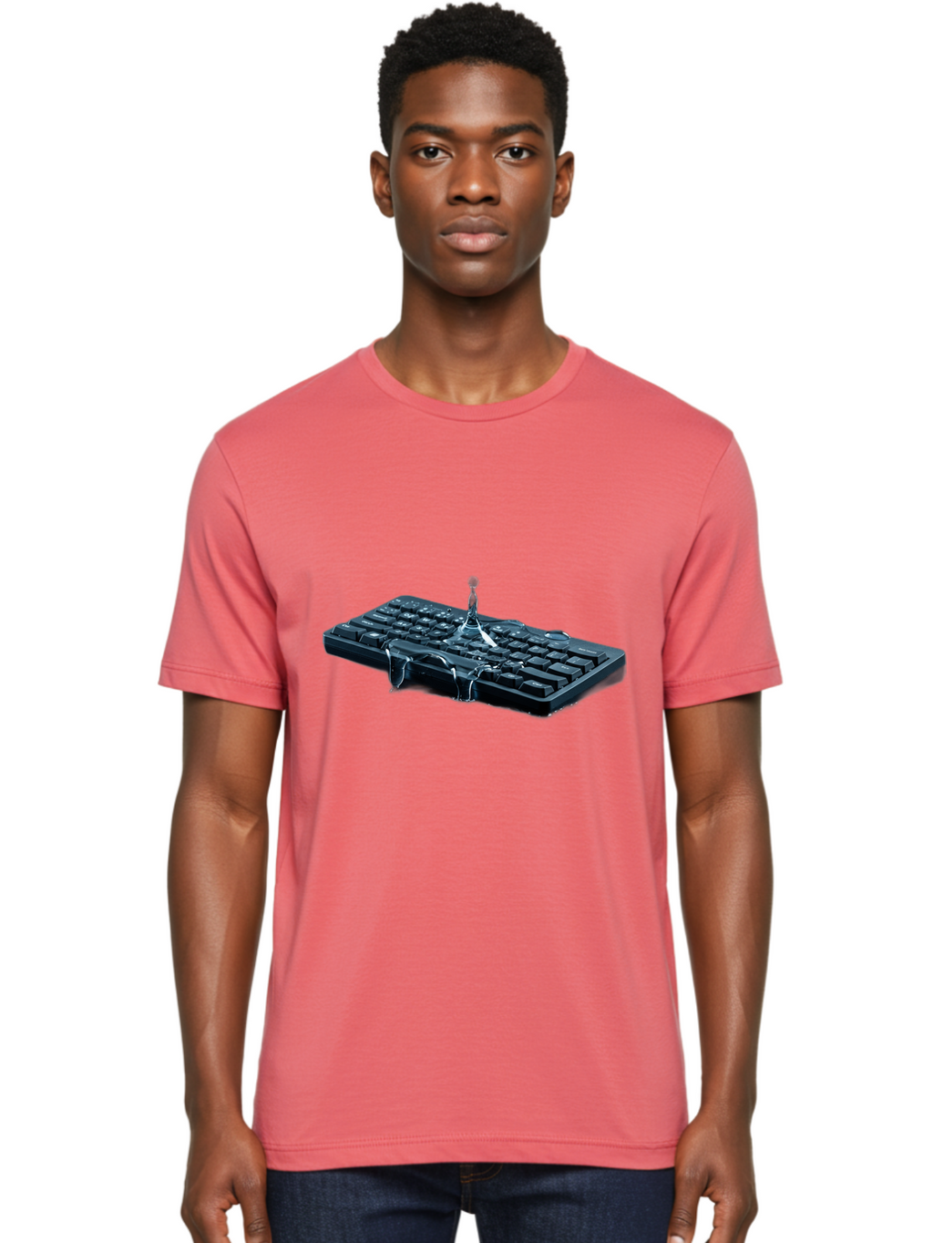 Gloomy-Guy-Keyboard Men'S Graphic Tee, 100% Cotton, Comfortable Casual Summer Wear, Machine Washable, Vintage Camera, Old Camera, Antique Camera, Black Camera, Classic Photography, Photography Equipment, Nostalgic Device, Film Camera, Baf856