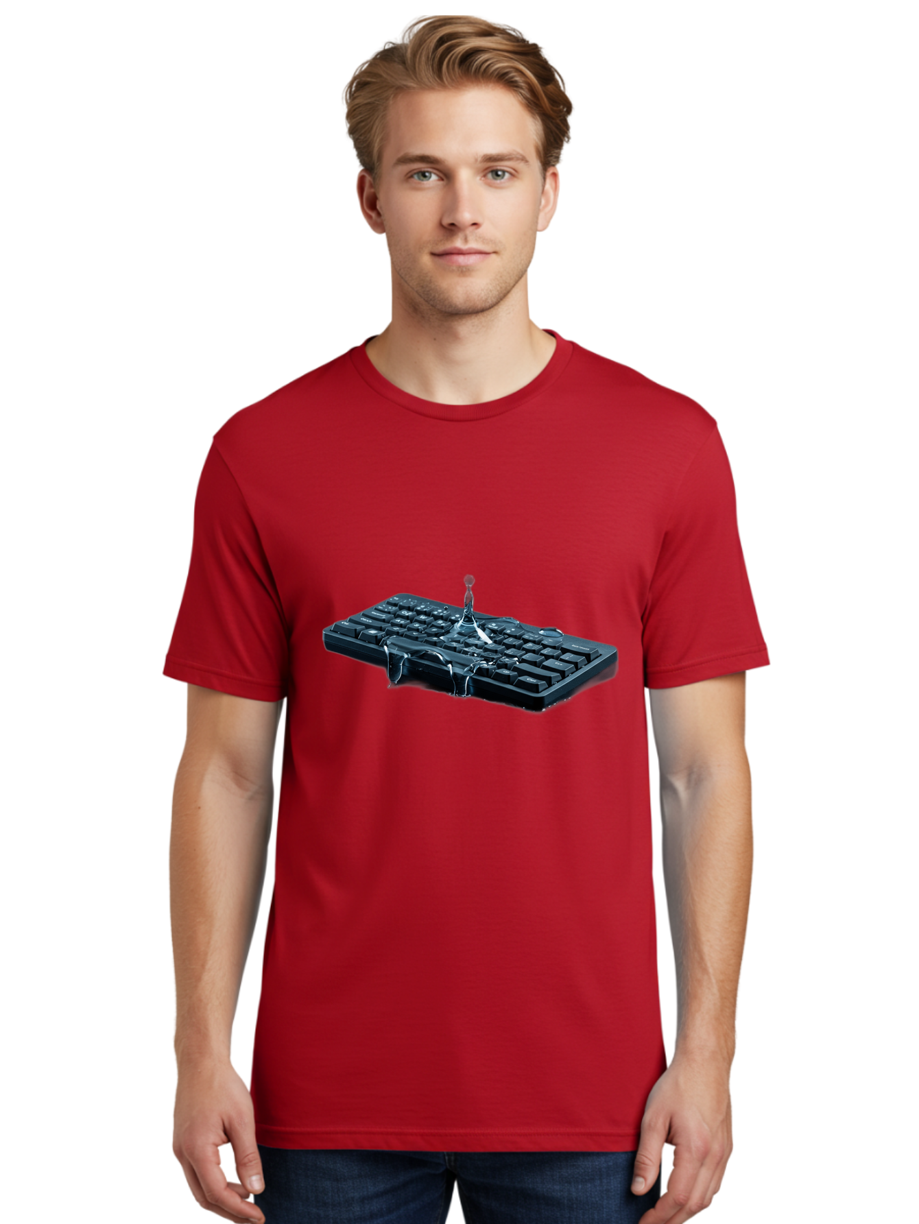 Gloomy-Guy-Keyboard Men'S Graphic Tee, 100% Cotton, Comfortable Casual Summer Wear, Machine Washable, Vintage Camera, Old Camera, Antique Camera, Black Camera, Classic Photography, Photography Equipment, Nostalgic Device, Film Camera, Baf856
