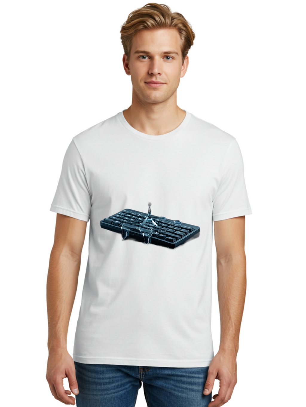 Gloomy-Guy-Keyboard Men'S Graphic Tee, 100% Cotton, Comfortable Casual Summer Wear, Machine Washable, Vintage Camera, Old Camera, Antique Camera, Black Camera, Classic Photography, Photography Equipment, Nostalgic Device, Film Camera, Baf856