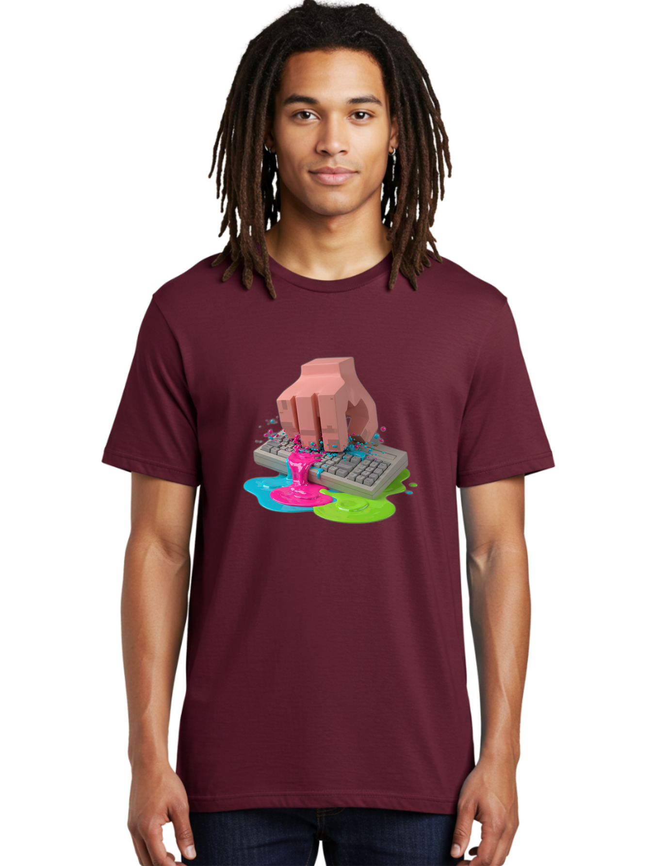 Hand-On-Keyboard Men'S Graphic Tee, 100% Cotton, Comfortable Casual Summer Wear, Machine Washable, Vintage Camera, Old Camera, Antique Camera, Black Camera, Classic Photography, Photography Equipment, Nostalgic Device, Film Camera, Camera Art Baf857