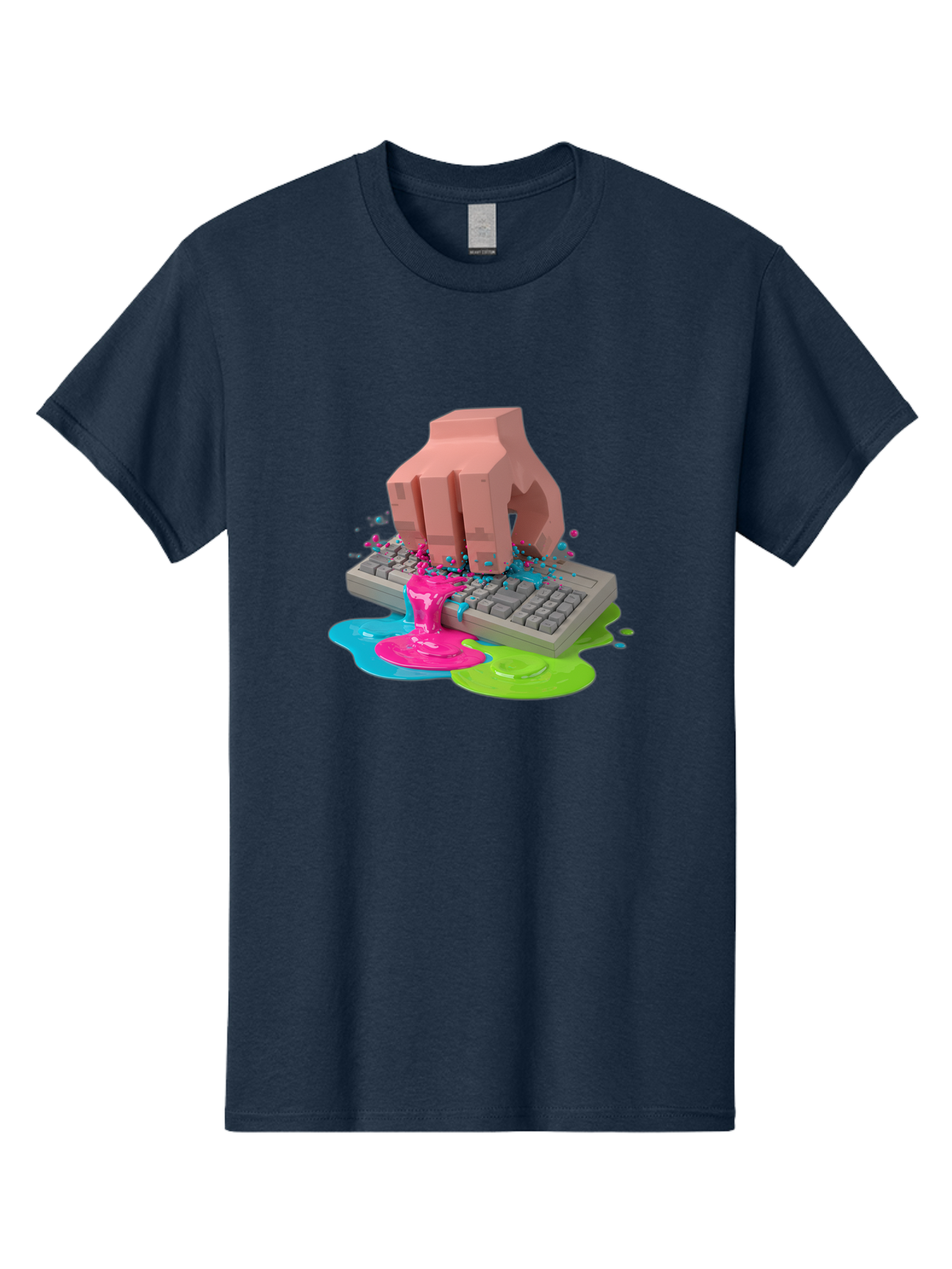 Hand-On-Keyboard Men'S Graphic Tee, 100% Cotton, Comfortable Casual Summer Wear, Machine Washable, Vintage Camera, Old Camera, Antique Camera, Black Camera, Classic Photography, Photography Equipment, Nostalgic Device, Film Camera, Camera Art Baf857