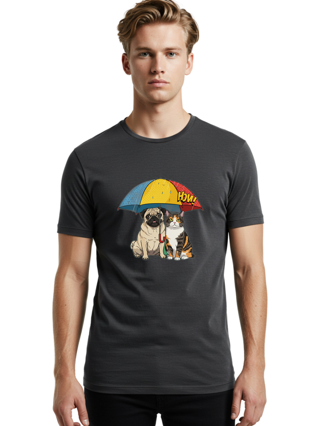 How-Pug-And-Cat Men'S Graphic Tee, 100% Cotton, Comfortable Casual Summer Wear, Machine Washable, Vintage Camera, Old Camera, Antique Camera, Black Camera, Classic Photography, Photography Equipment, Nostalgic Device, Film Camera, Camera Art Baf859