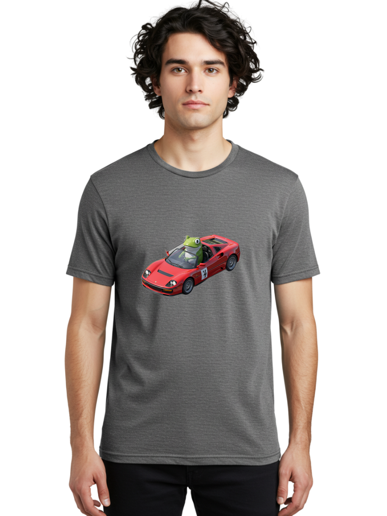Kermit-In-Ferrari Men'S Graphic Tee, 100% Cotton, Comfortable Casual Summer Wear, Machine Washable, Vintage Camera, Old Camera, Antique Camera, Black Camera, Classic Photography, Photography Equipment, Nostalgic Device, Film Camera, Camera Art Baf861