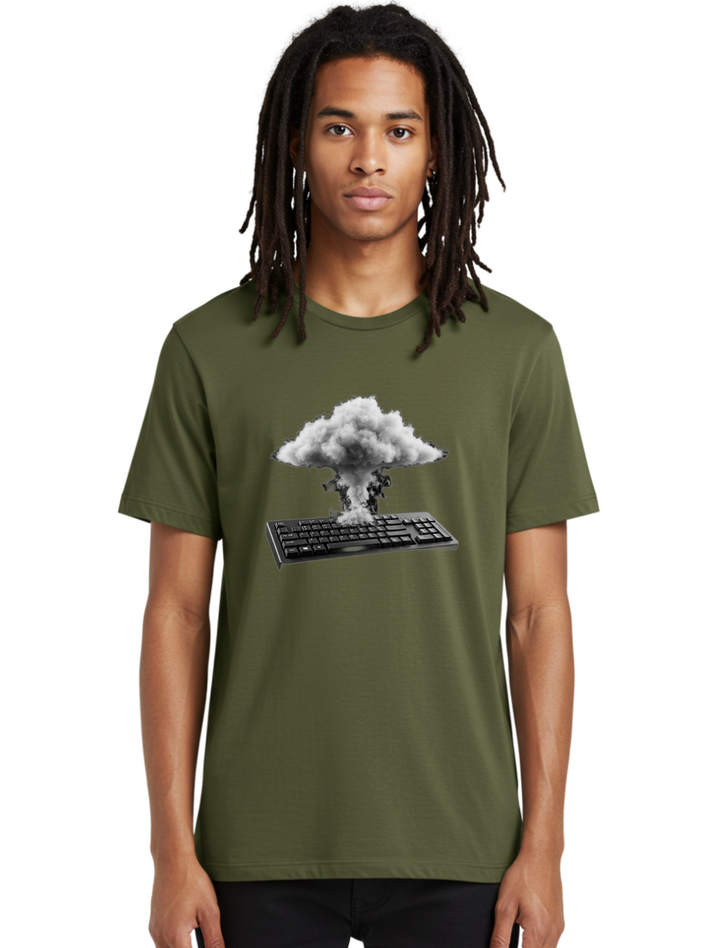 Keyboard-Explosion Men'S Graphic Tee, 100% Cotton, Comfortable Casual Summer Wear, Machine Washable, Vintage Camera, Old Camera, Antique Camera, Black Camera, Classic Photography, Photography Equipment, Nostalgic Device, Film Camera, Baf863