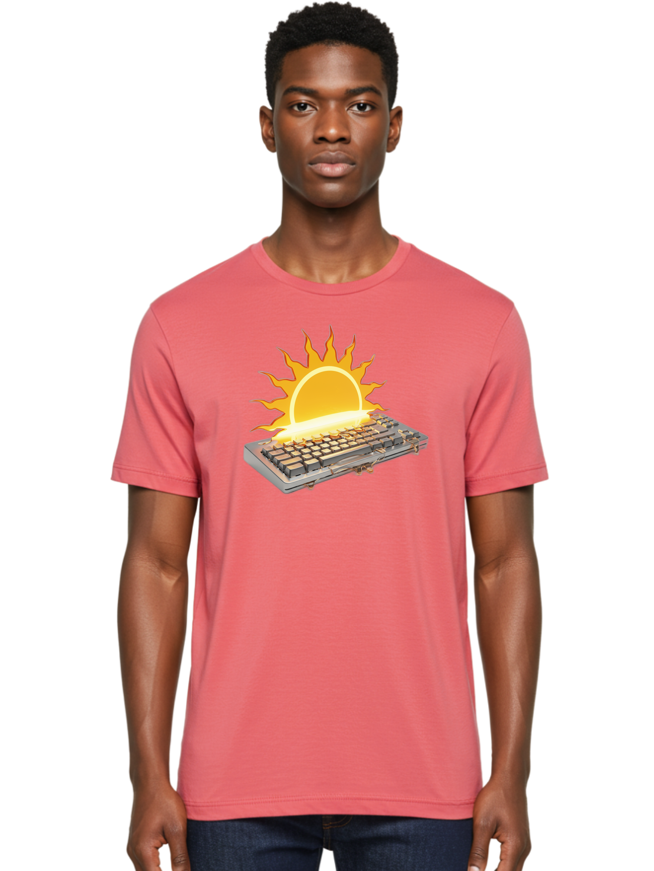 Keyboard-On-Fire Men'S Graphic Tee, 100% Cotton, Comfortable Casual Summer Wear, Machine Washable, Vintage Camera, Old Camera, Antique Camera, Black Camera, Classic Photography, Photography Equipment, Nostalgic Device, Film Camera, Camera Art Baf864