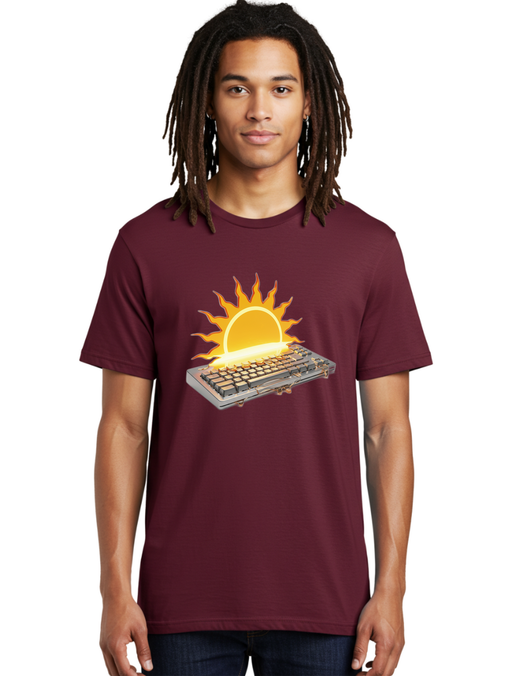 Keyboard-On-Fire Men'S Graphic Tee, 100% Cotton, Comfortable Casual Summer Wear, Machine Washable, Vintage Camera, Old Camera, Antique Camera, Black Camera, Classic Photography, Photography Equipment, Nostalgic Device, Film Camera, Camera Art Baf864