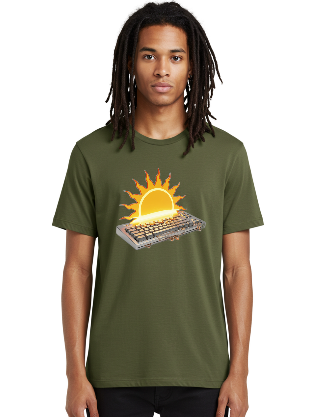 Keyboard-On-Fire Men'S Graphic Tee, 100% Cotton, Comfortable Casual Summer Wear, Machine Washable, Vintage Camera, Old Camera, Antique Camera, Black Camera, Classic Photography, Photography Equipment, Nostalgic Device, Film Camera, Camera Art Baf864