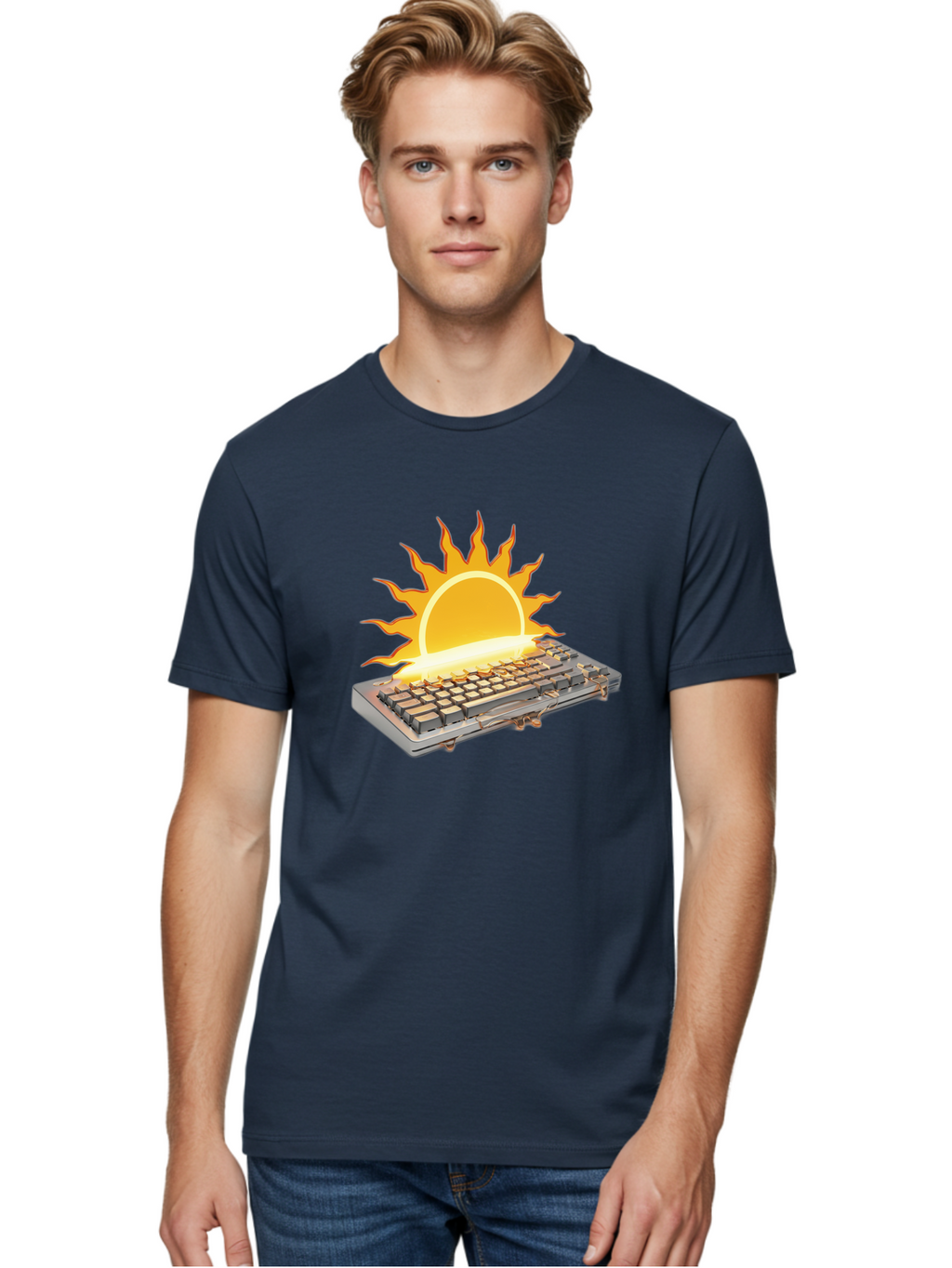 Keyboard-On-Fire Men'S Graphic Tee, 100% Cotton, Comfortable Casual Summer Wear, Machine Washable, Vintage Camera, Old Camera, Antique Camera, Black Camera, Classic Photography, Photography Equipment, Nostalgic Device, Film Camera, Camera Art Baf864