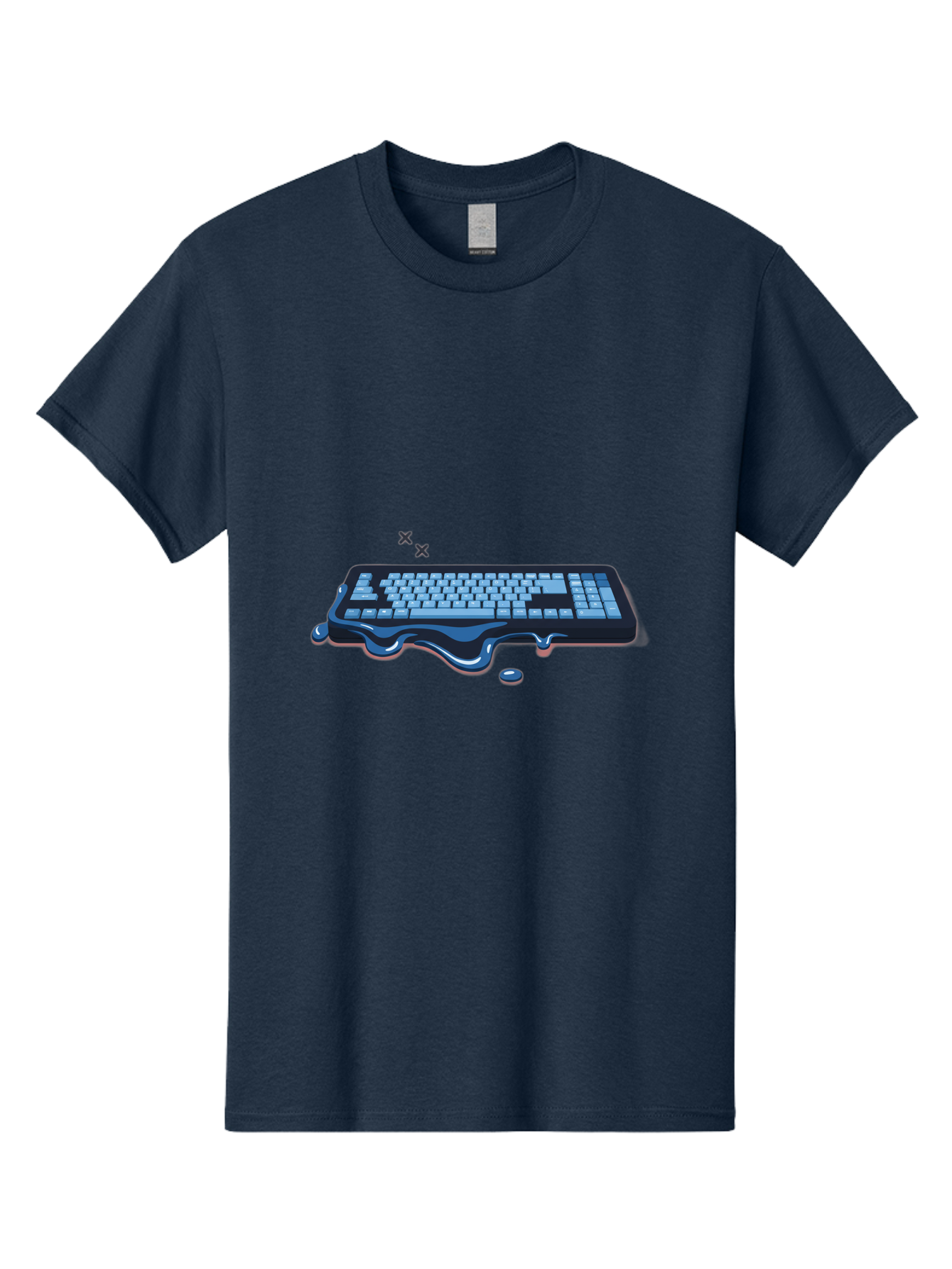 Keyboard-With-Liquid Men'S Graphic Tee, 100% Cotton, Comfortable Casual Summer Wear, Machine Washable, Vintage Camera, Old Camera, Antique Camera, Black Camera, Classic Photography, Photography Equipment, Nostalgic Device, Film Camera, Baf865