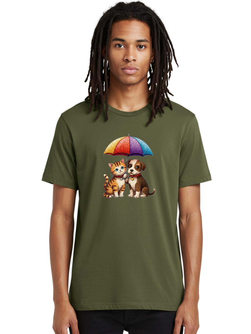 Kitten-Puppy-Umbrella Men'S Graphic Tee, 100% Cotton, Comfortable Casual Summer Wear, Machine Washable, Vintage Camera, Old Camera, Antique Camera, Black Camera, Classic Photography, Photography Equipment, Nostalgic Device, Film Camera, Baf867