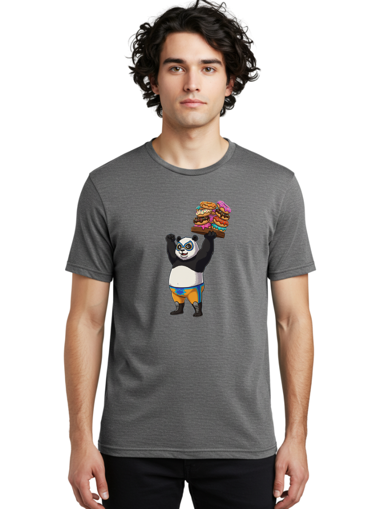 Kung-Fu-Panda-Holding-Burgers Men'S Graphic Tee, 100% Cotton, Comfortable Casual Summer Wear, Machine Washable, Vintage Camera, Old Camera, Antique Camera, Black Camera, Classic Photography, Photography Equipment, Nostalgic Device, Baf869