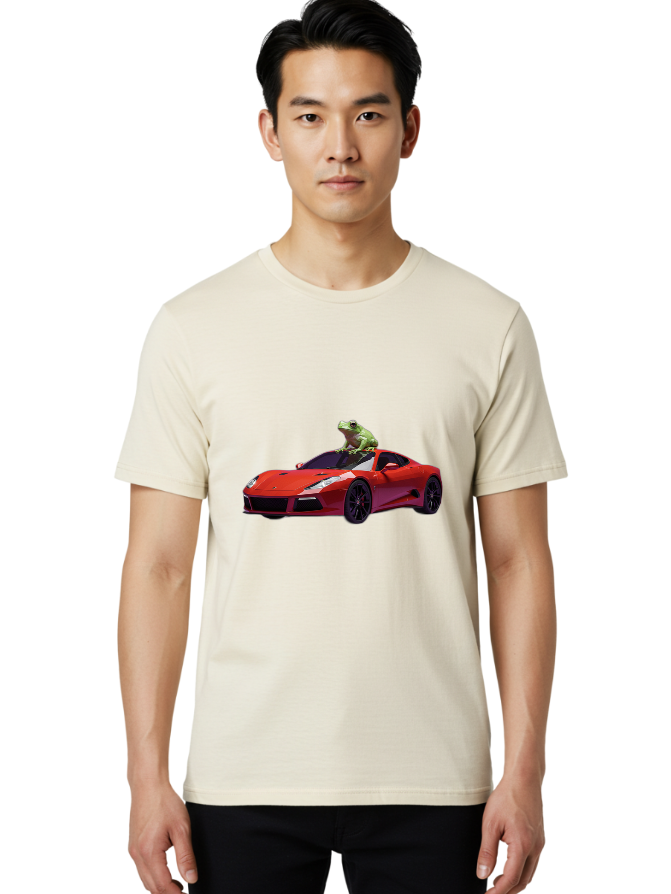 Lamborghini-With-Frog Men'S Graphic Tee, 100% Cotton, Comfortable Casual Summer Wear, Machine Washable, Vintage Camera, Old Camera, Antique Camera, Black Camera, Classic Photography, Photography Equipment, Nostalgic Device, Film Camera, Baf871