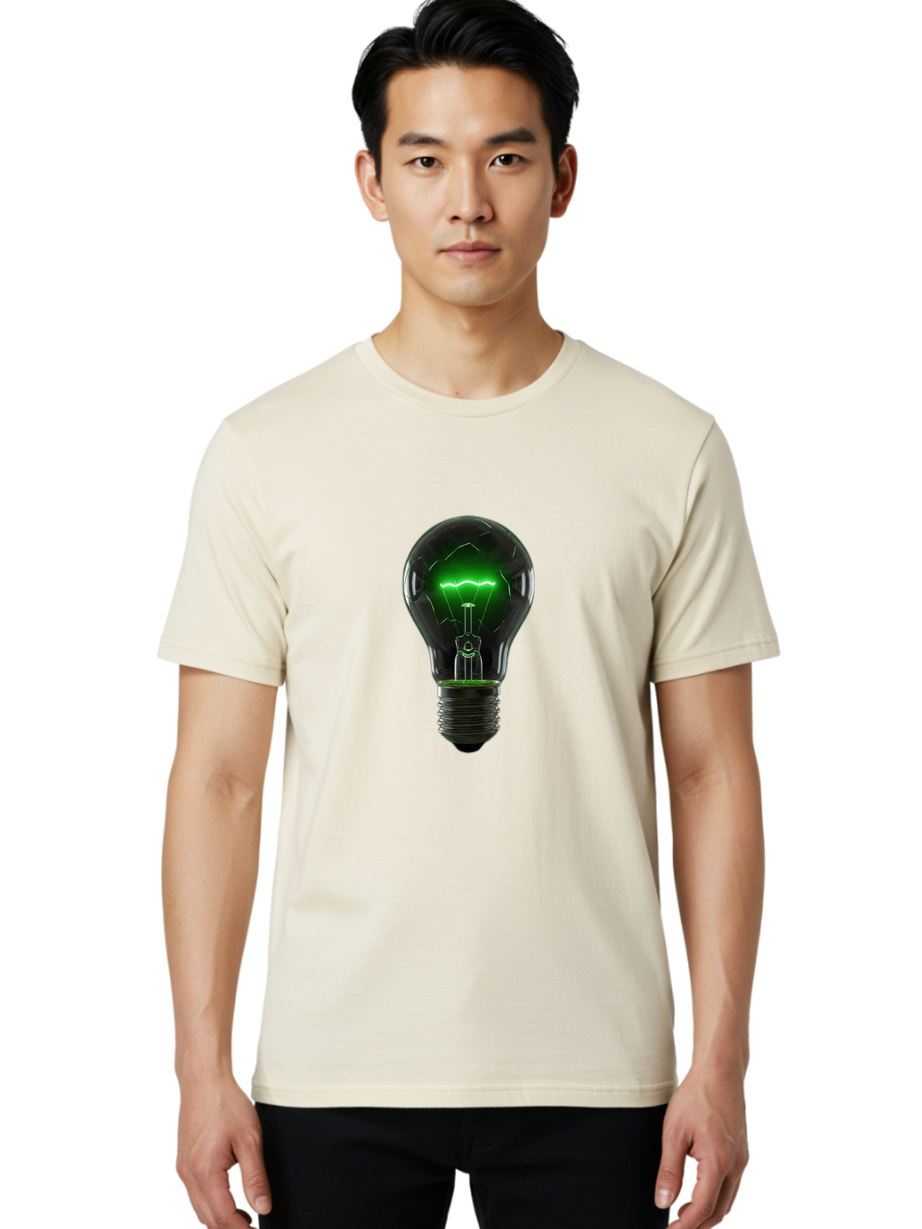 Light-Bulb-10 Men'S Graphic Tee, 100% Cotton, Comfortable Casual Summer Wear, Machine Washable, Vintage Camera, Old Camera, Antique Camera, Black Camera, Classic Photography, Photography Equipment, Nostalgic Device, Film Camera, Camera Art Baf873