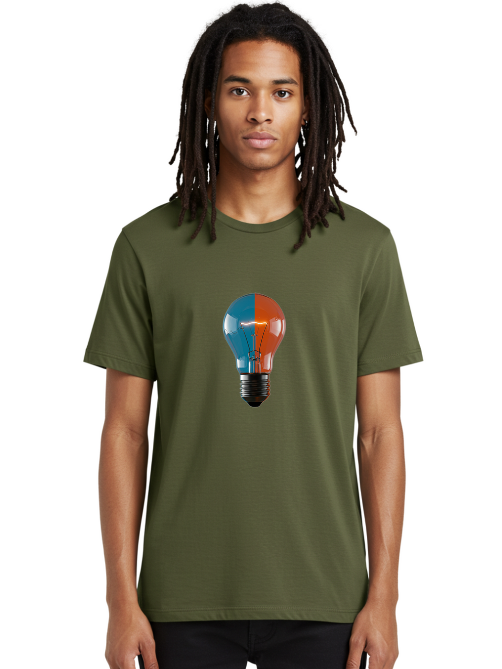Light-Bulb-13 Men'S Graphic Tee, 100% Cotton, Comfortable Casual Summer Wear, Machine Washable, Vintage Camera, Old Camera, Antique Camera, Black Camera, Classic Photography, Photography Equipment, Nostalgic Device, Film Camera, Camera Art Baf876