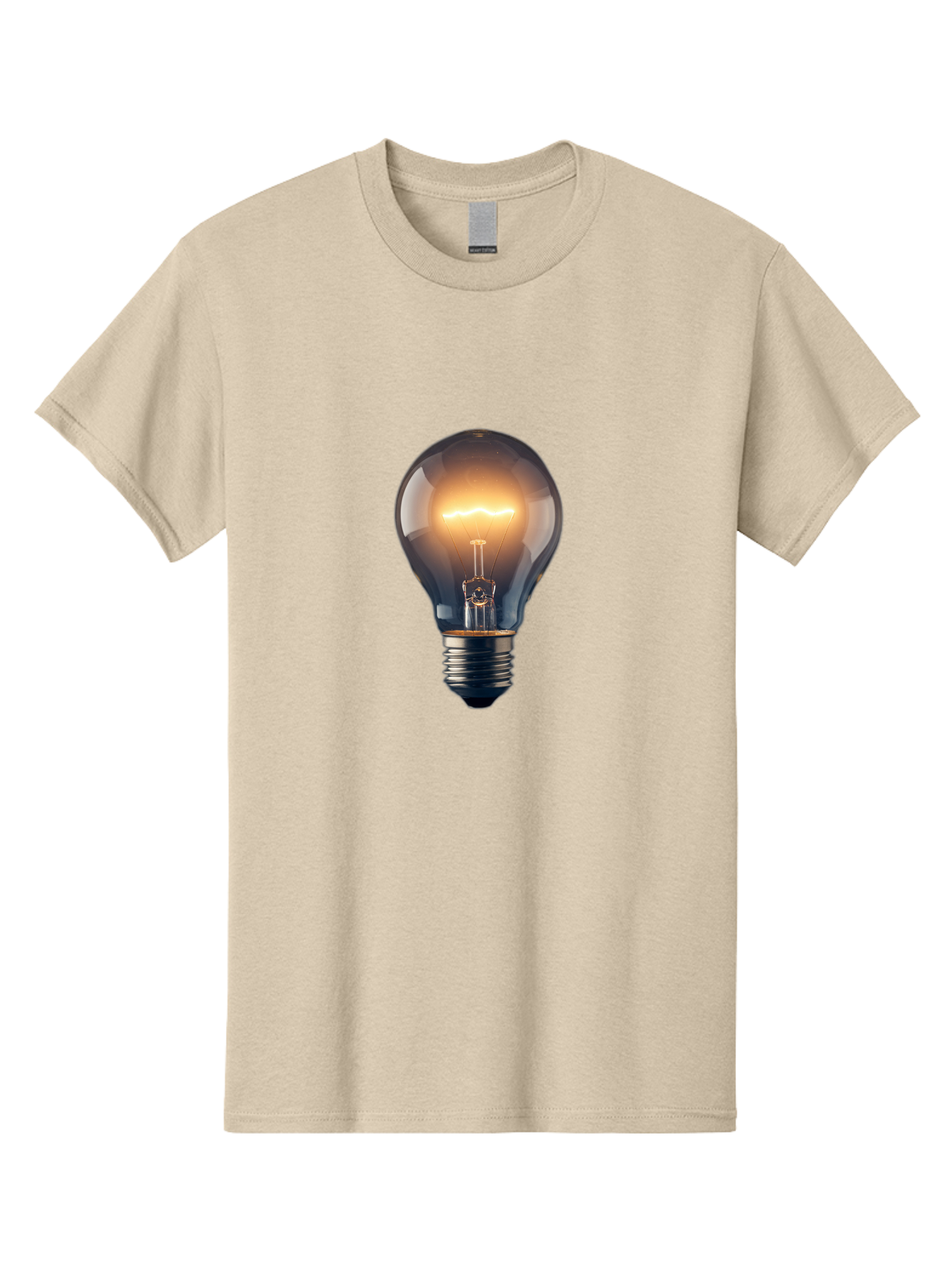 Light-Bulb-2 Men'S Graphic Tee, 100% Cotton, Comfortable Casual Summer Wear, Machine Washable, Vintage Camera, Old Camera, Antique Camera, Black Camera, Classic Photography, Photography Equipment, Nostalgic Device, Film Camera, Camera Art Baf879