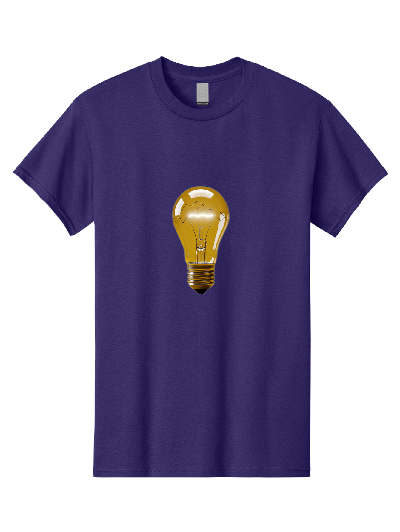 Light-Bulb-3 Men'S Graphic Tee, 100% Cotton, Comfortable Casual Summer Wear, Machine Washable, Vintage Camera, Old Camera, Antique Camera, Black Camera, Classic Photography, Photography Equipment, Nostalgic Device, Film Camera, Camera Art Baf880