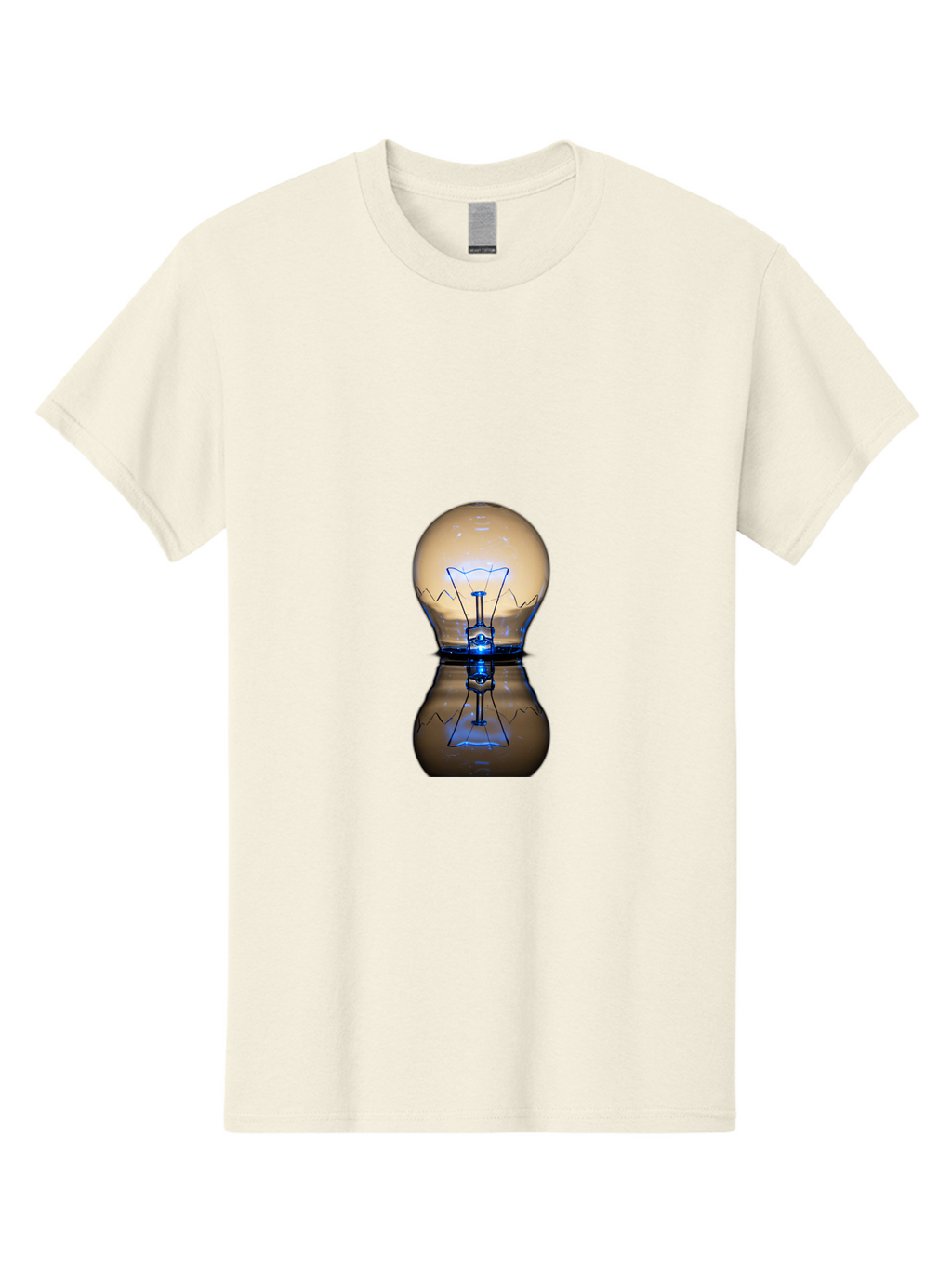 Light-Bulb-7 Men'S Graphic Tee, 100% Cotton, Comfortable Casual Summer Wear, Machine Washable, Vintage Camera, Old Camera, Antique Camera, Black Camera, Classic Photography, Photography Equipment, Nostalgic Device, Film Camera, Camera Art Baf884