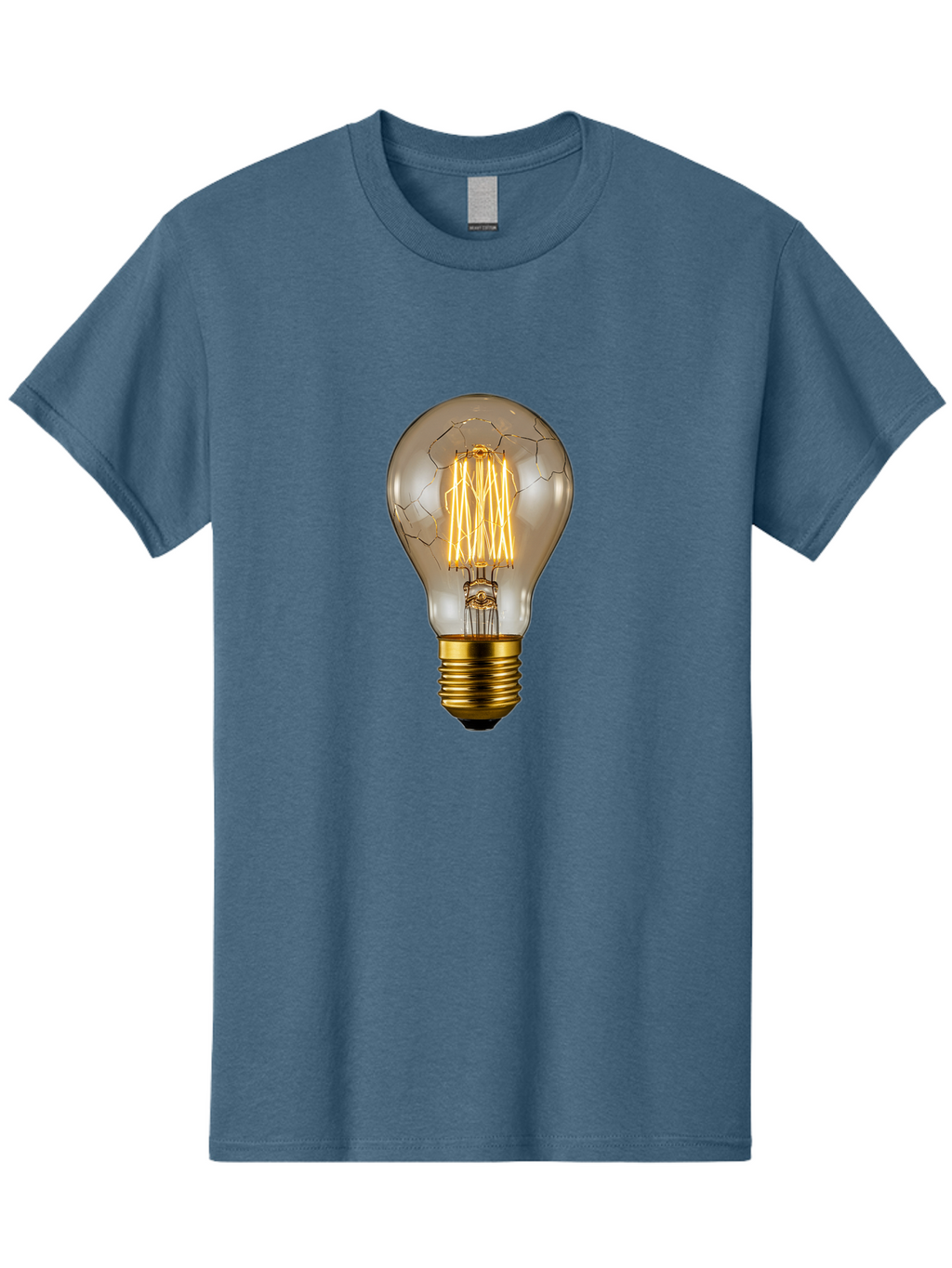 Light-Bulb Men'S Graphic Tee, 100% Cotton, Comfortable Casual Summer Wear, Machine Washable, Vintage Camera, Old Camera, Antique Camera, Black Camera, Classic Photography, Photography Equipment, Nostalgic Device, Film Camera, Camera Art Baf890