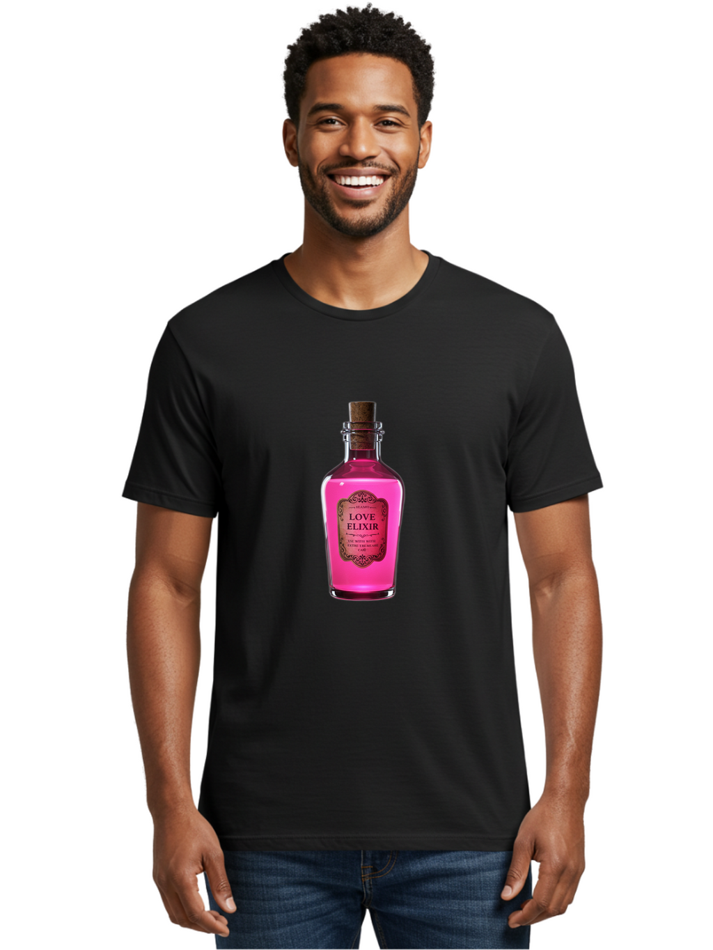 Love-Elixir-Bottle Men'S Graphic Tee, 100% Cotton, Comfortable Casual Summer Wear, Machine Washable, Vintage Camera, Old Camera, Antique Camera, Black Camera, Classic Photography, Photography Equipment, Nostalgic Device, Film Camera, Baf891