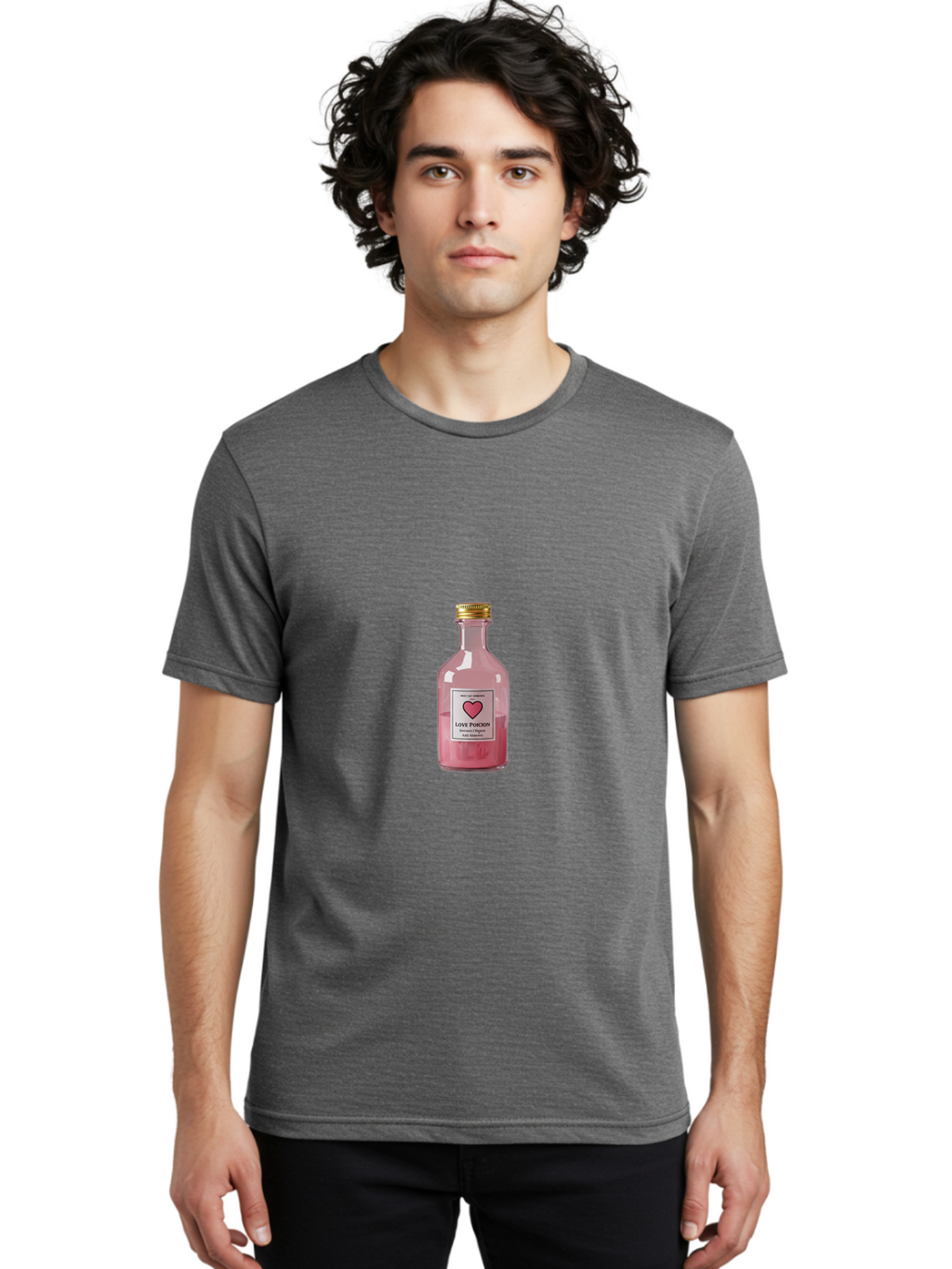 Love-Potion-1 Men'S Graphic Tee, 100% Cotton, Comfortable Casual Summer Wear, Machine Washable, Vintage Camera, Old Camera, Antique Camera, Black Camera, Classic Photography, Photography Equipment, Nostalgic Device, Film Camera, Camera Art Baf896