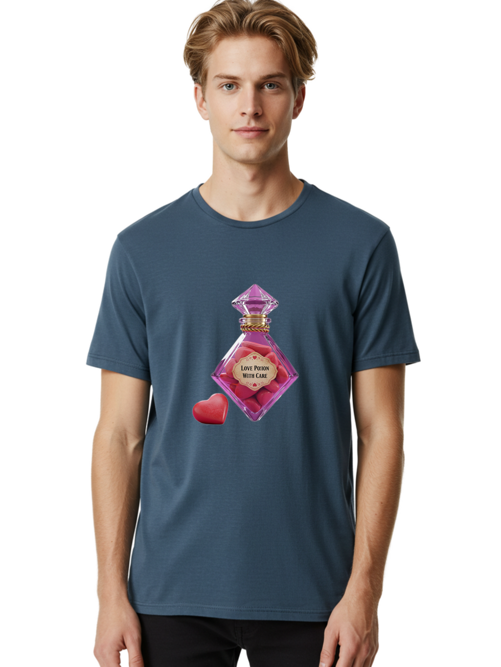 Love-Potion-3 Men'S Graphic Tee, 100% Cotton, Comfortable Casual Summer Wear, Machine Washable, Vintage Camera, Old Camera, Antique Camera, Black Camera, Classic Photography, Photography Equipment, Nostalgic Device, Film Camera, Camera Art Baf898