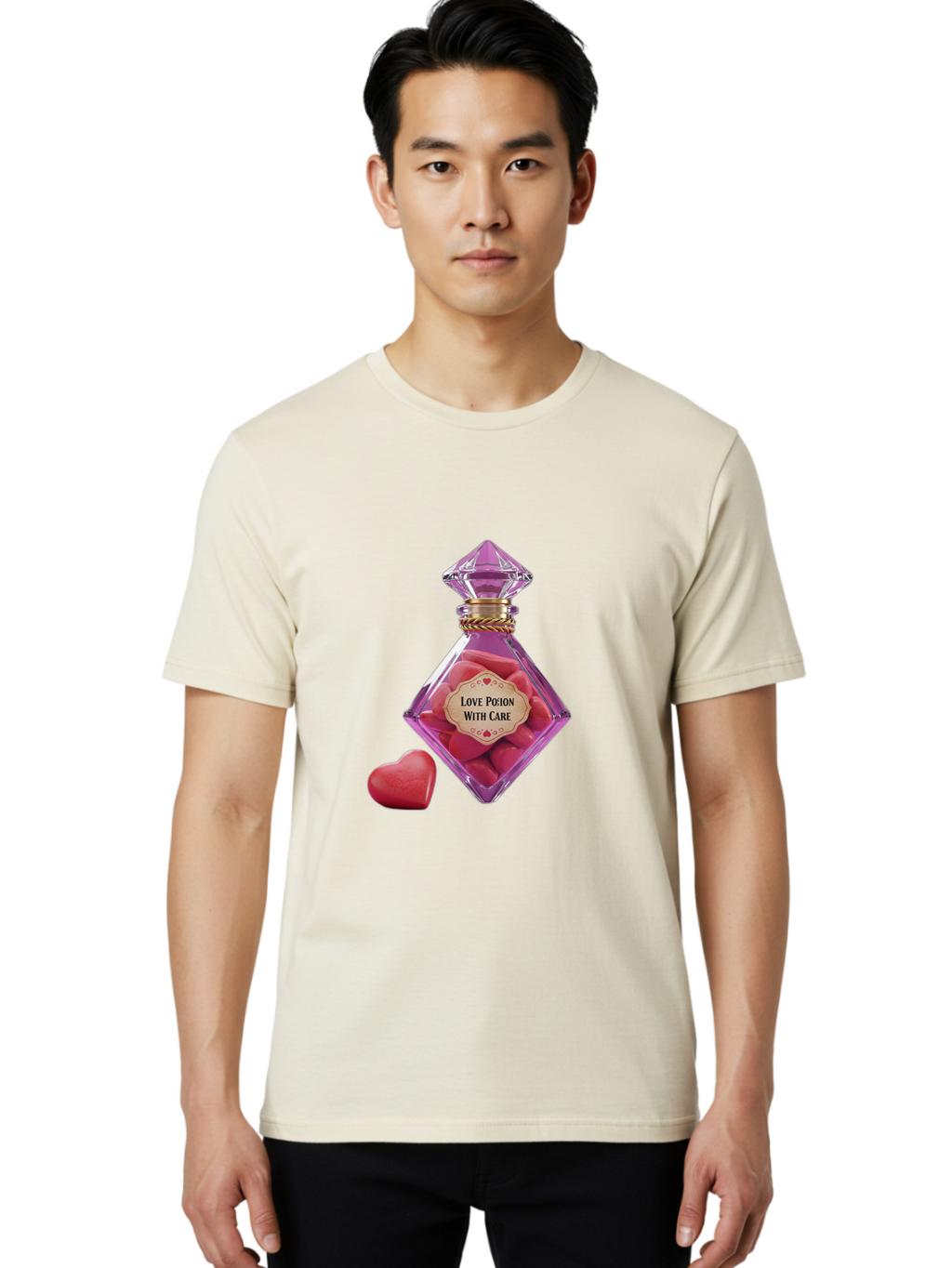 Love-Potion-3 Men'S Graphic Tee, 100% Cotton, Comfortable Casual Summer Wear, Machine Washable, Vintage Camera, Old Camera, Antique Camera, Black Camera, Classic Photography, Photography Equipment, Nostalgic Device, Film Camera, Camera Art Baf898