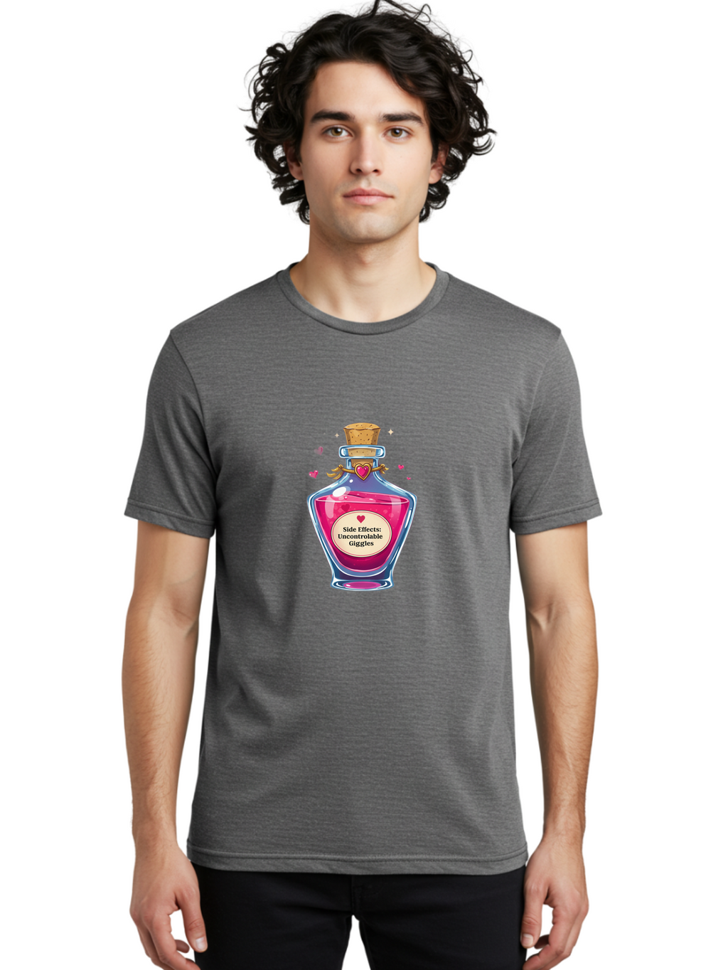 Love-Potion-5 Men'S Graphic Tee, 100% Cotton, Comfortable Casual Summer Wear, Machine Washable, Vintage Camera, Old Camera, Antique Camera, Black Camera, Classic Photography, Photography Equipment, Nostalgic Device, Film Camera, Camera Art Baf900