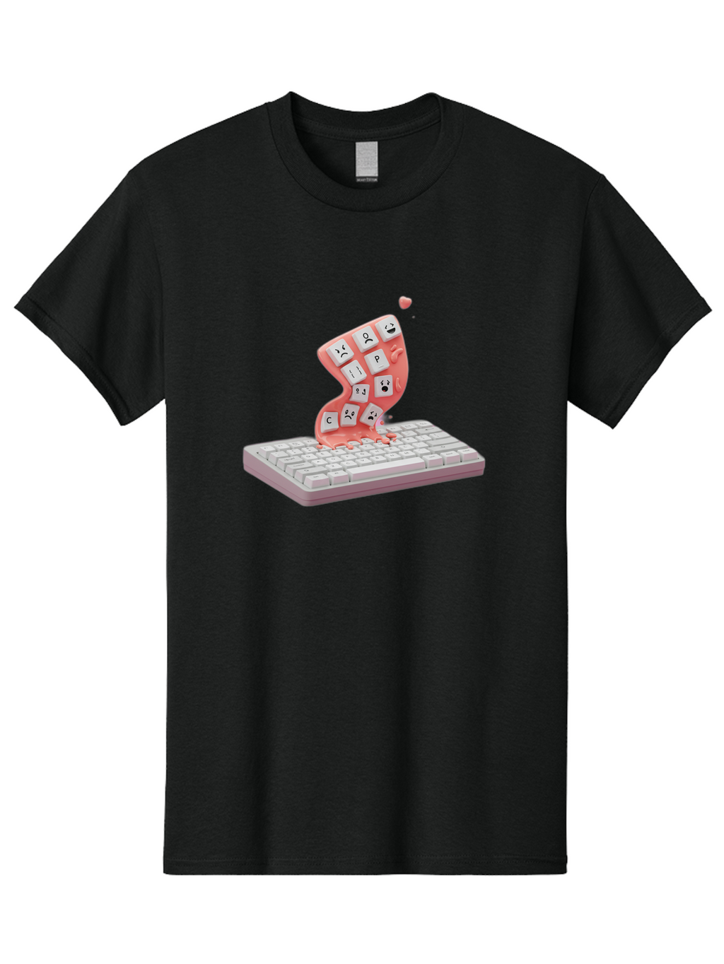 Melting-Keyboard Men'S Graphic Tee, 100% Cotton, Comfortable Casual Summer Wear, Machine Washable, Vintage Camera, Old Camera, Antique Camera, Black Camera, Classic Photography, Photography Equipment, Nostalgic Device, Film Camera, Camera Art Baf909