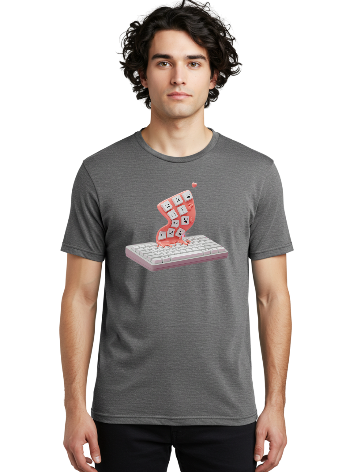 Melting-Keyboard Men'S Graphic Tee, 100% Cotton, Comfortable Casual Summer Wear, Machine Washable, Vintage Camera, Old Camera, Antique Camera, Black Camera, Classic Photography, Photography Equipment, Nostalgic Device, Film Camera, Camera Art Baf909