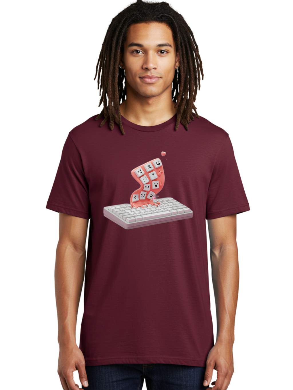 Melting-Keyboard Men'S Graphic Tee, 100% Cotton, Comfortable Casual Summer Wear, Machine Washable, Vintage Camera, Old Camera, Antique Camera, Black Camera, Classic Photography, Photography Equipment, Nostalgic Device, Film Camera, Camera Art Baf909