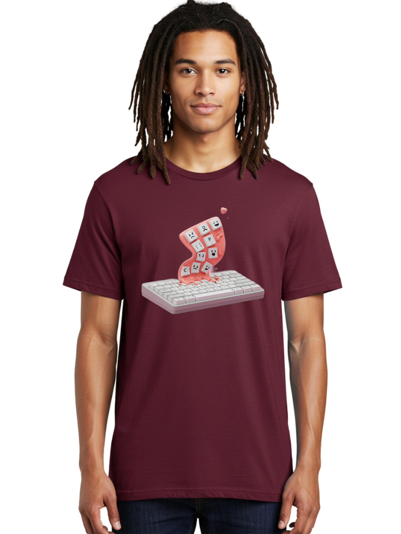 Melting-Keyboard Men'S Graphic Tee, 100% Cotton, Comfortable Casual Summer Wear, Machine Washable, Vintage Camera, Old Camera, Antique Camera, Black Camera, Classic Photography, Photography Equipment, Nostalgic Device, Film Camera, Camera Art Baf909
