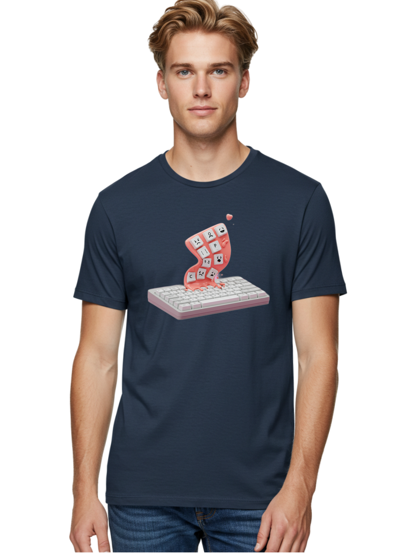 Melting-Keyboard Men'S Graphic Tee, 100% Cotton, Comfortable Casual Summer Wear, Machine Washable, Vintage Camera, Old Camera, Antique Camera, Black Camera, Classic Photography, Photography Equipment, Nostalgic Device, Film Camera, Camera Art Baf909