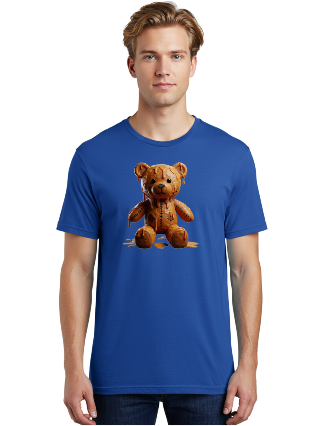 Melting-Teddy-Bear Men'S Graphic Tee, 100% Cotton, Comfortable Casual Summer Wear, Machine Washable, Vintage Camera, Old Camera, Antique Camera, Black Camera, Classic Photography, Photography Equipment, Nostalgic Device, Film Camera, Baf910