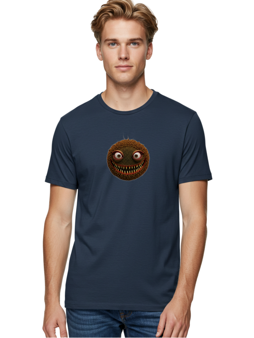 Monster-Face Men'S Graphic Tee, 100% Cotton, Comfortable Casual Summer Wear, Machine Washable, Vintage Camera, Old Camera, Antique Camera, Black Camera, Classic Photography, Photography Equipment, Nostalgic Device, Film Camera, Camera Art Baf911