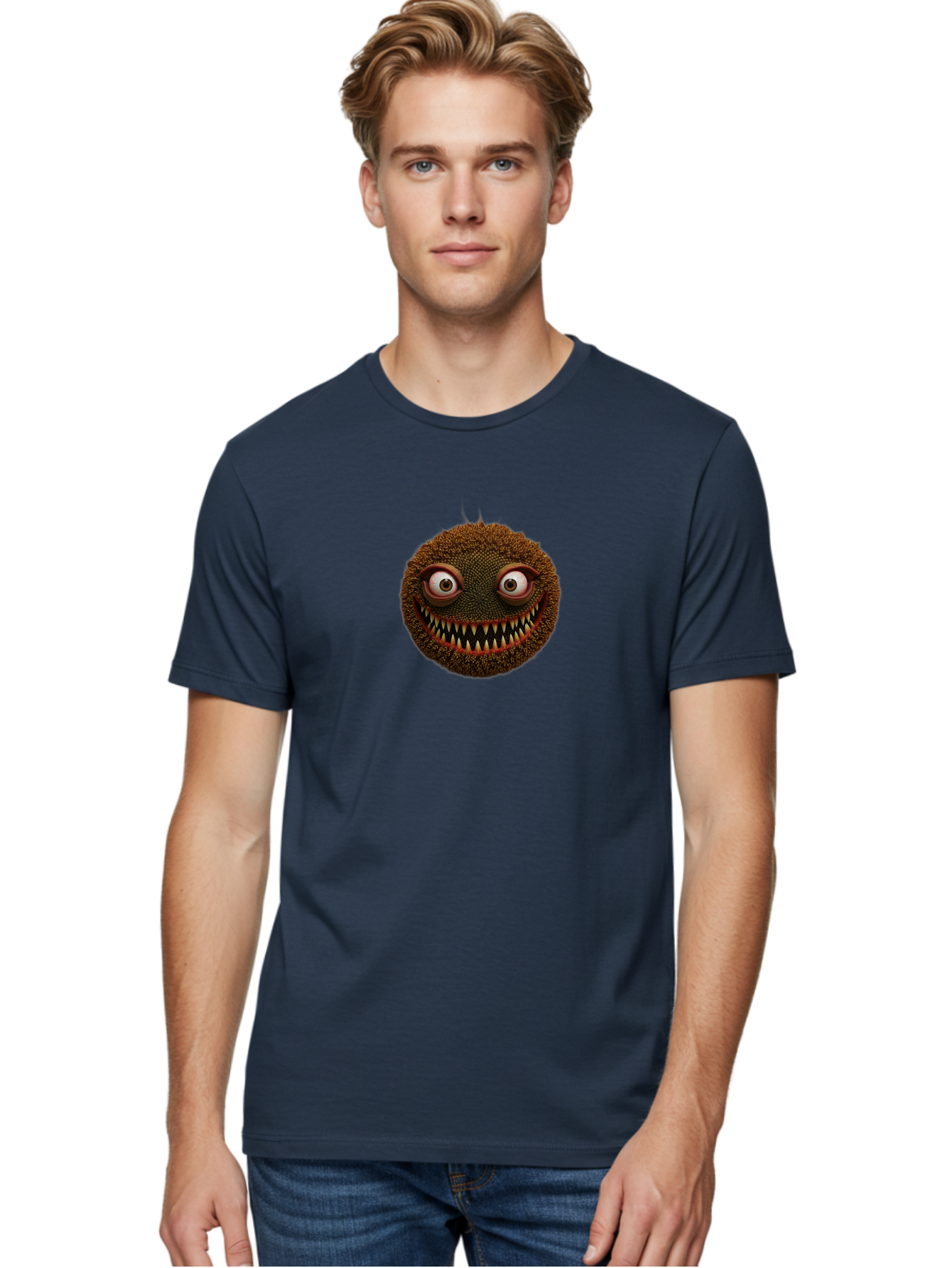 Monster-Face Men'S Graphic Tee, 100% Cotton, Comfortable Casual Summer Wear, Machine Washable, Vintage Camera, Old Camera, Antique Camera, Black Camera, Classic Photography, Photography Equipment, Nostalgic Device, Film Camera, Camera Art Baf911