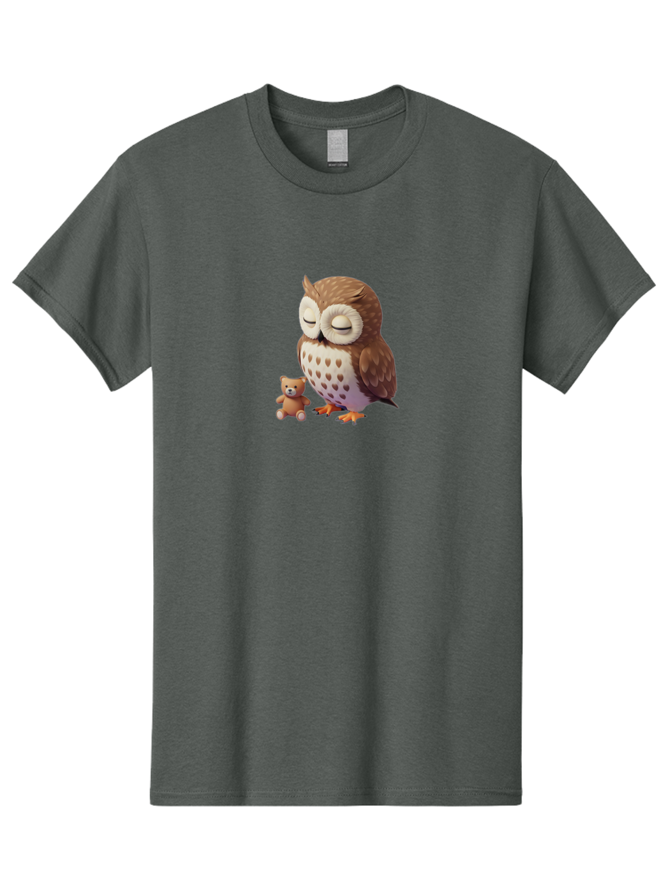 Owl-And-Teddy-1 Men'S Graphic Tee, 100% Cotton, Comfortable Casual Summer Wear, Machine Washable, Vintage Camera, Old Camera, Antique Camera, Black Camera, Classic Photography, Photography Equipment, Nostalgic Device, Film Camera, Camera Art Baf912