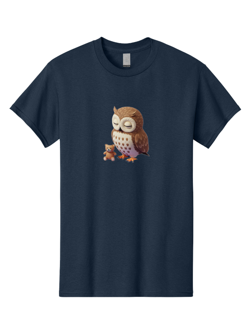 Owl-And-Teddy-1 Men'S Graphic Tee, 100% Cotton, Comfortable Casual Summer Wear, Machine Washable, Vintage Camera, Old Camera, Antique Camera, Black Camera, Classic Photography, Photography Equipment, Nostalgic Device, Film Camera, Camera Art Baf912