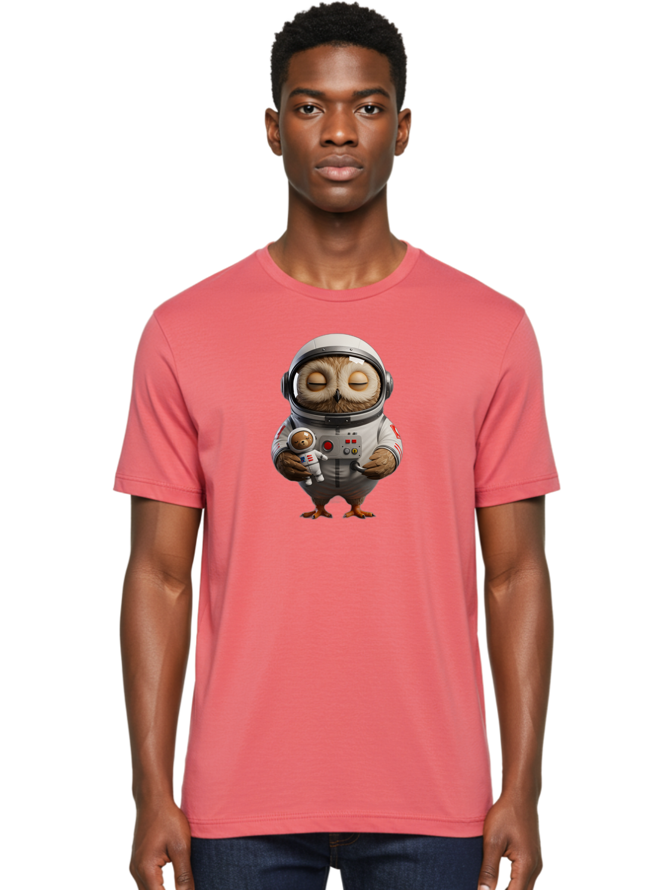 Owl-Astronaut Men'S Graphic Tee, 100% Cotton, Comfortable Casual Summer Wear, Machine Washable, Vintage Camera, Old Camera, Antique Camera, Black Camera, Classic Photography, Photography Equipment, Nostalgic Device, Film Camera, Camera Art Baf915