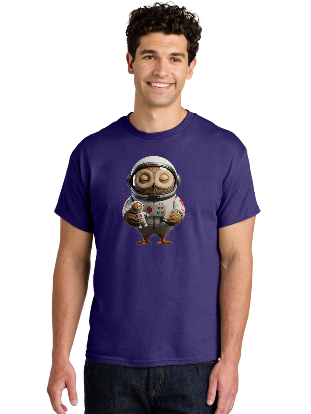 Owl-Astronaut Men'S Graphic Tee, 100% Cotton, Comfortable Casual Summer Wear, Machine Washable, Vintage Camera, Old Camera, Antique Camera, Black Camera, Classic Photography, Photography Equipment, Nostalgic Device, Film Camera, Camera Art Baf915