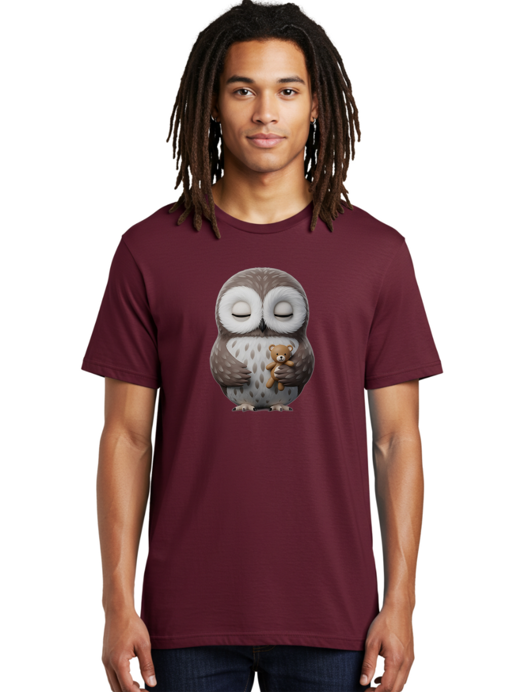 Owl-Hugging-Teddy-3 Men'S Graphic Tee, 100% Cotton, Comfortable Casual Summer Wear, Machine Washable, Vintage Camera, Old Camera, Antique Camera, Black Camera, Classic Photography, Photography Equipment, Nostalgic Device, Film Camera, Baf921