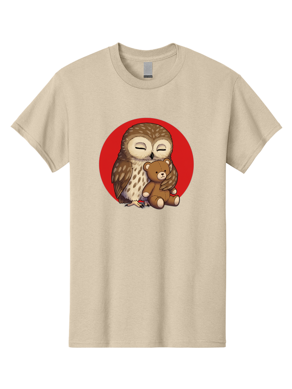 Owl-Hugging-Teddy-4 Men'S Graphic Tee, 100% Cotton, Comfortable Casual Summer Wear, Machine Washable, Vintage Camera, Old Camera, Antique Camera, Black Camera, Classic Photography, Photography Equipment, Nostalgic Device, Film Camera, Baf922