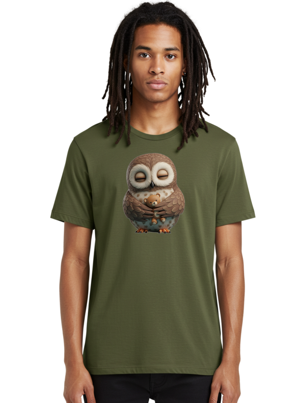 Owl-Hugging-Teddy-5 Men'S Graphic Tee, 100% Cotton, Comfortable Casual Summer Wear, Machine Washable, Vintage Camera, Old Camera, Antique Camera, Black Camera, Classic Photography, Photography Equipment, Nostalgic Device, Film Camera, Baf923