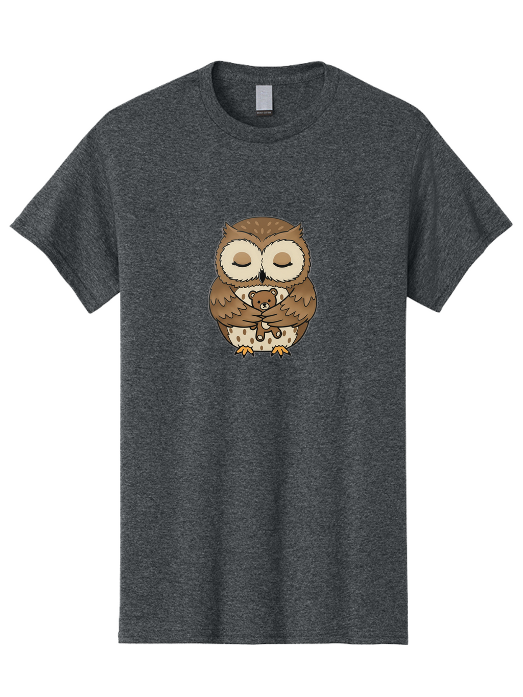 Owl-Hugging-Teddy-Bear-1 Men'S Graphic Tee, 100% Cotton, Comfortable Casual Summer Wear, Machine Washable, Vintage Camera, Old Camera, Antique Camera, Black Camera, Classic Photography, Photography Equipment, Nostalgic Device, Film Camera, Baf926