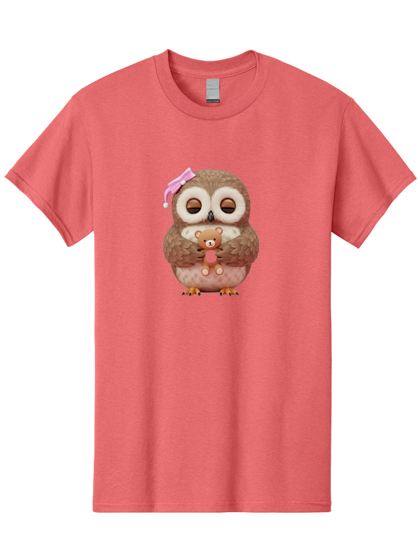 Owl-Hugging-Teddy-Bear Men'S Graphic Tee, 100% Cotton, Comfortable Casual Summer Wear, Machine Washable, Vintage Camera, Old Camera, Antique Camera, Black Camera, Classic Photography, Photography Equipment, Nostalgic Device, Film Camera, Baf928