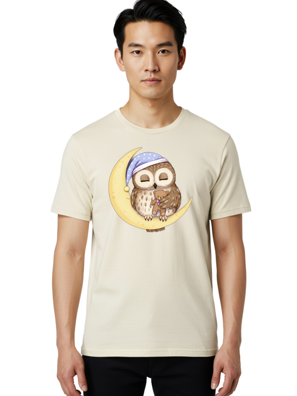 Owl-On-The-Moon Men'S Graphic Tee, 100% Cotton, Comfortable Casual Summer Wear, Machine Washable, Vintage Camera, Old Camera, Antique Camera, Black Camera, Classic Photography, Photography Equipment, Nostalgic Device, Film Camera, Camera Art Baf931